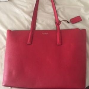 Kate Spade Large Red Tote  Brand New